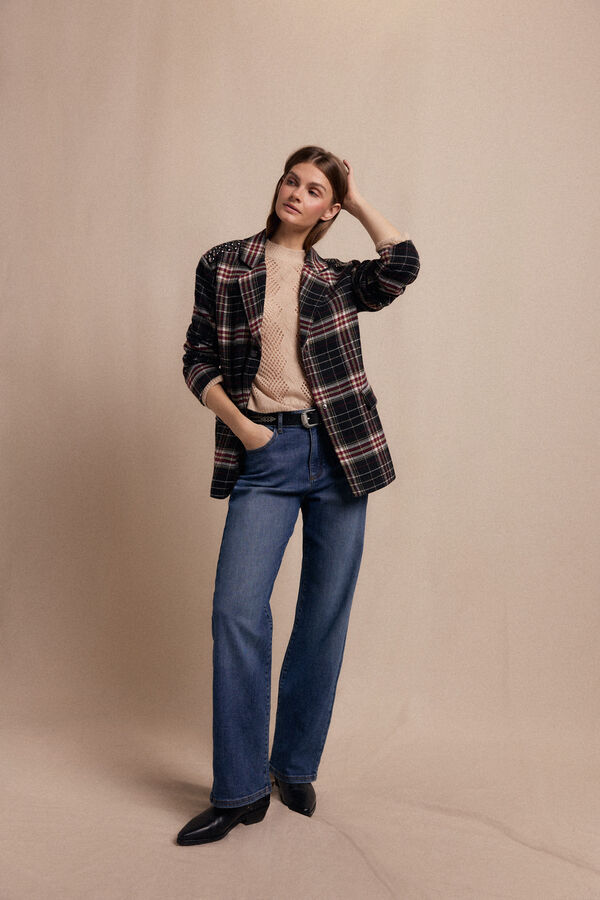 Slowlove Americana cuadros con tachas Multicolor