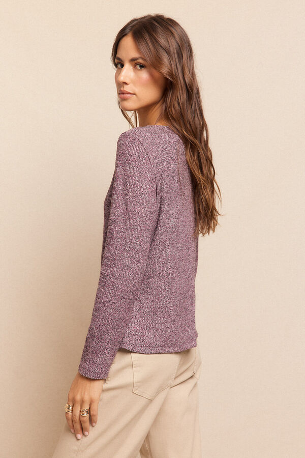 Slowlove Cárdigan melange Lila