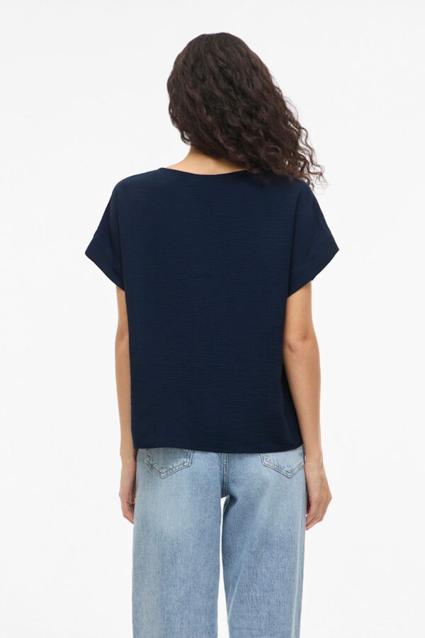 Vila Blusa de manga corta Azul marino