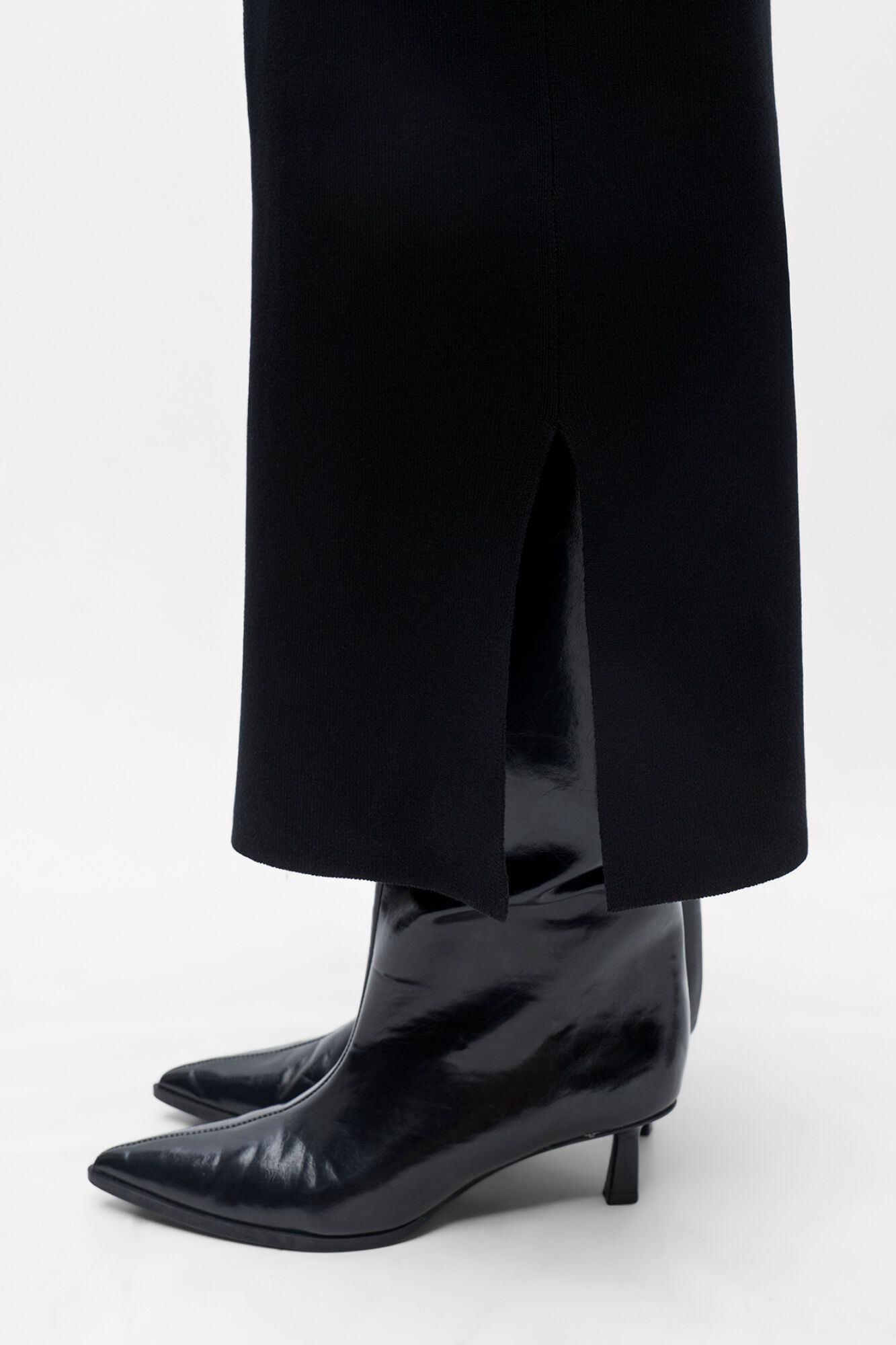 Object Vestido punto largo bicolor