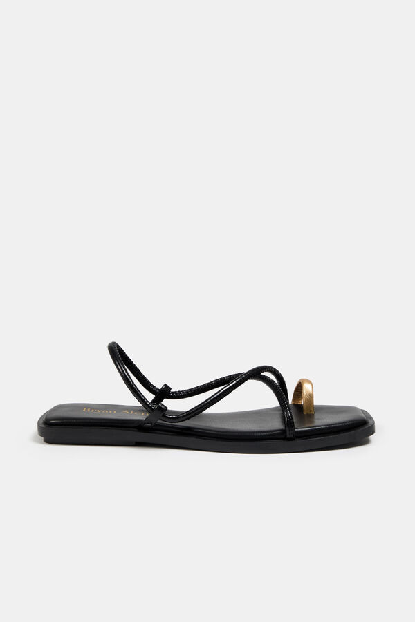 Bryan Stepwise Sandalia con tiras Negro