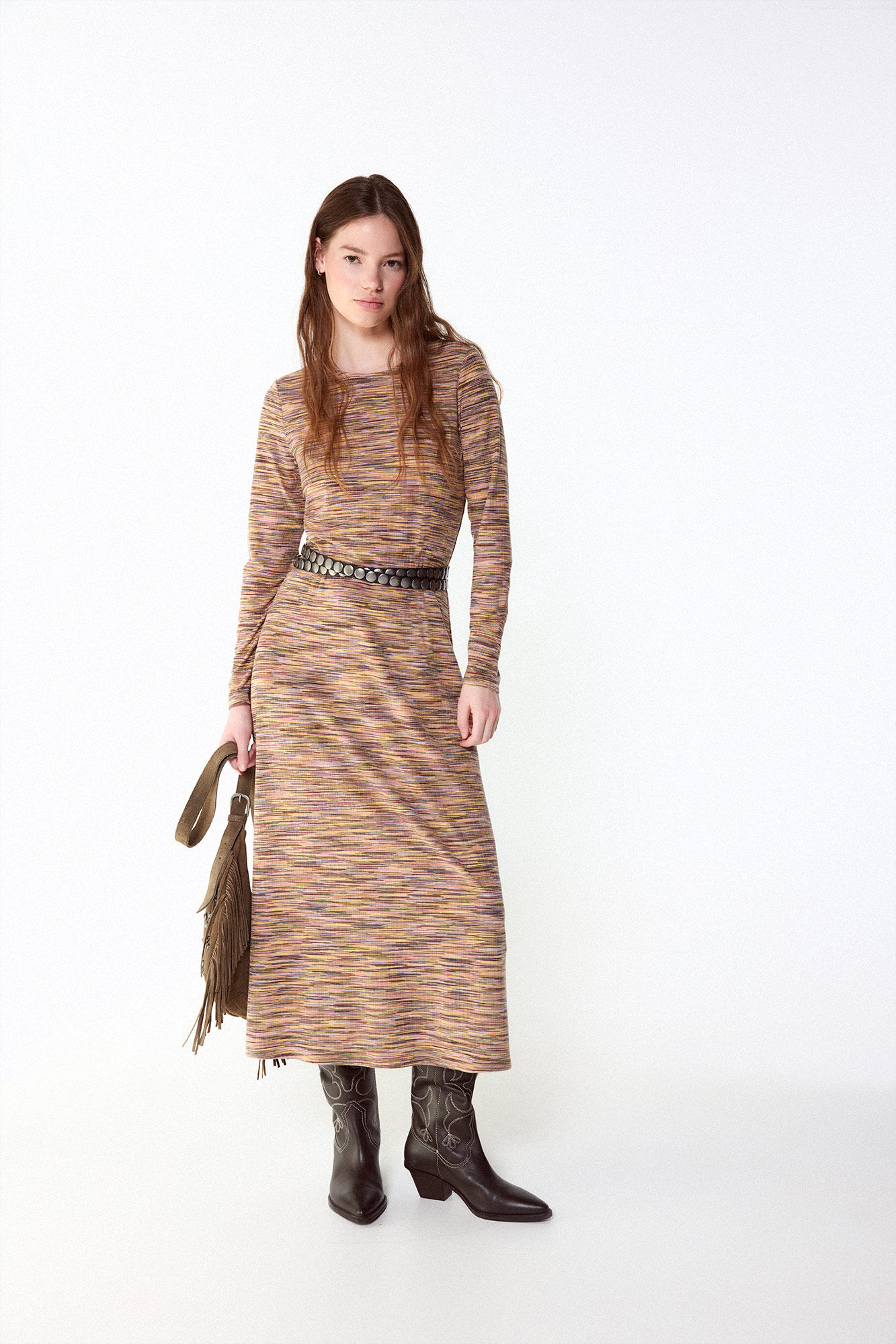 Slowlove Vestido punto melange