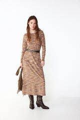 Slowlove Vestido punto melange Multicolor