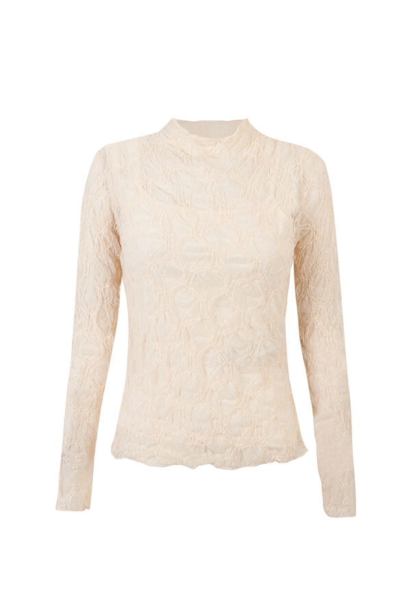 Slowlove Top encaje Marfil