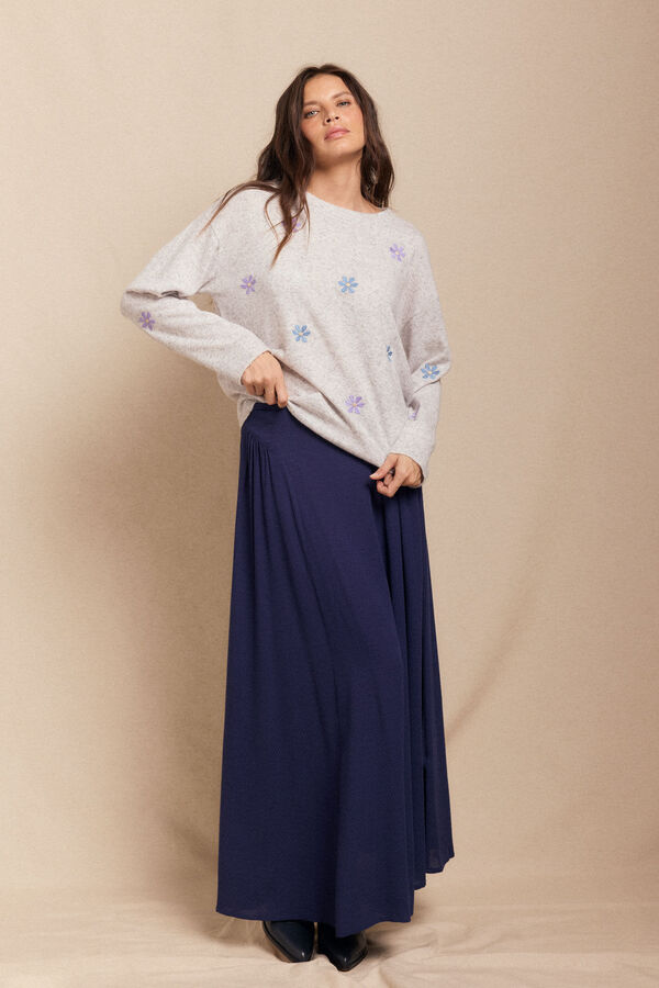 Slowlove Jersey bordados Gris