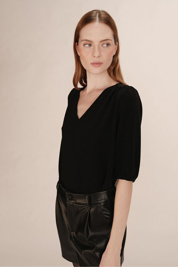 Grace & Mila Top ancho l&uacute;rex Negro