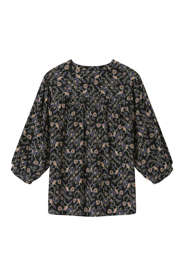 Grace & Mila Blusa de manga larga estampada Negro