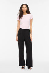 Vila Pantal&oacute;n fluido de pierna ancha Negro