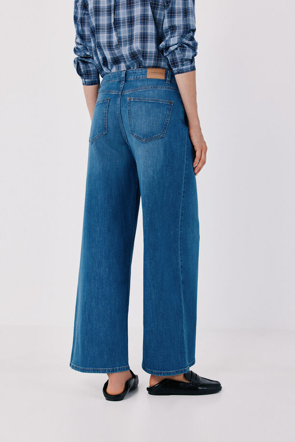 Cortefiel Jeans Wide Leg Azul