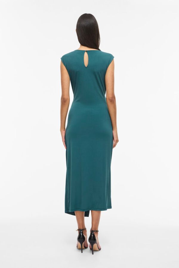 Vila Vestido midi con aplique Azul