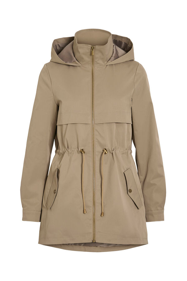 Vila Cazadora parka con capucha Beige