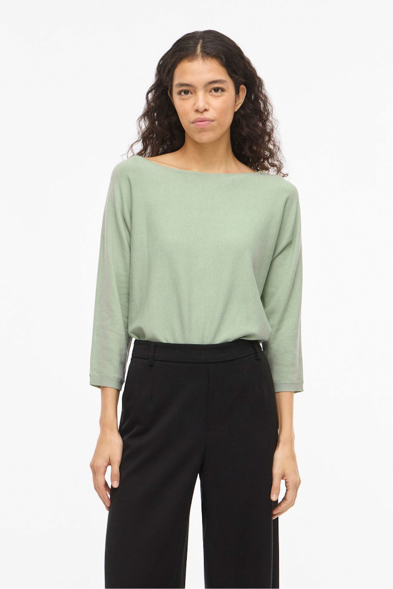 Vila Jersey fino cuello barco