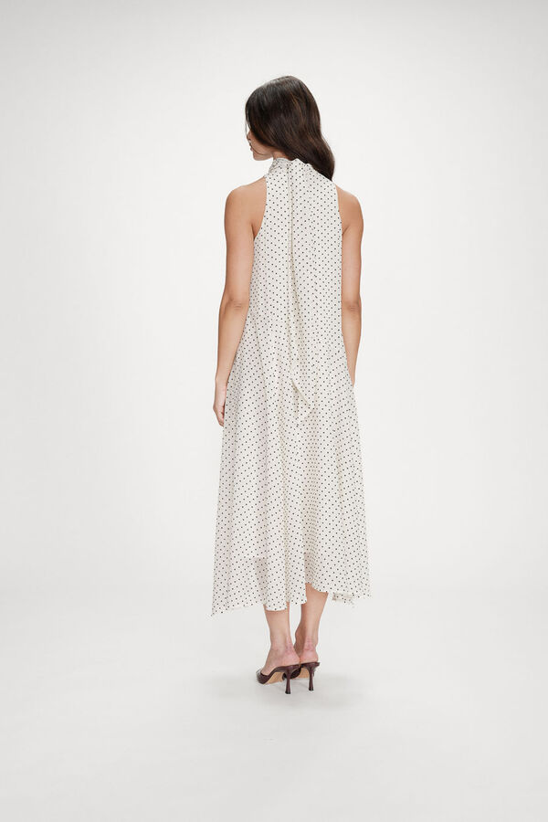 Grace & Mila Vestido cuello halter Valoria Blanco