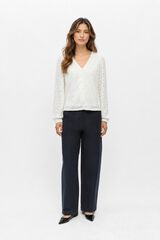 Object Top estructura manga larga Blanco