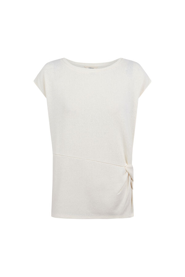 Slowlove Top estructura nudo Marfil