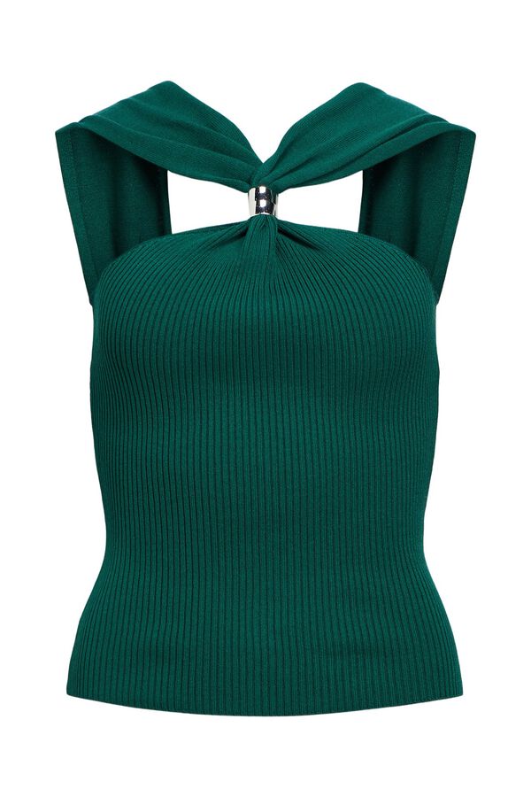 Object Top punto halter Turquesa