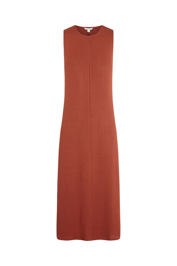 Slowlove Vestido b&aacute;sico estructura Marr&oacute;n