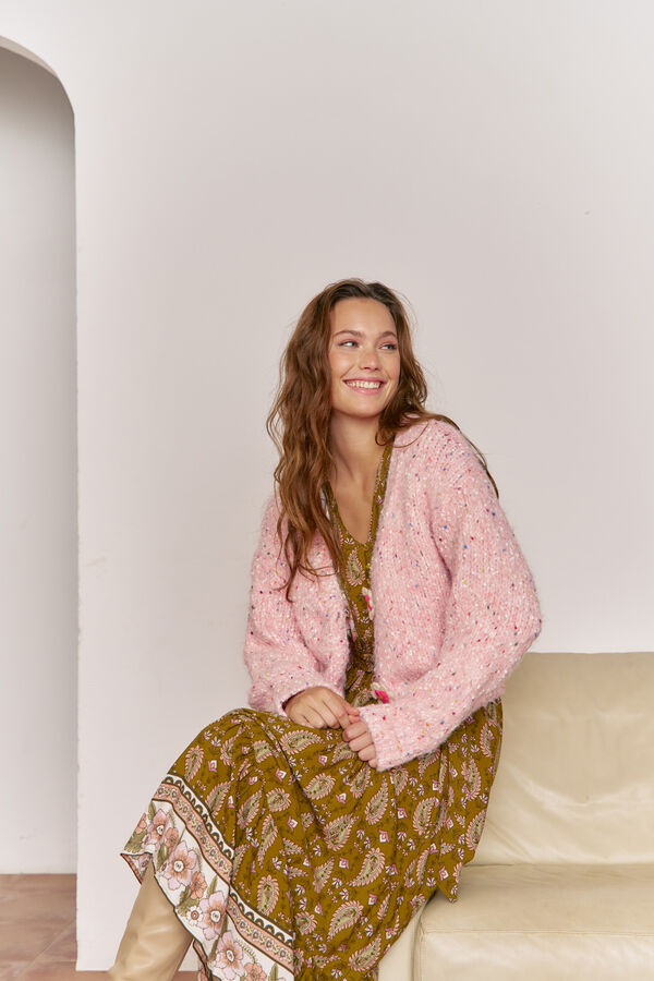 Jaase C&aacute;rdigan de punto Rosa