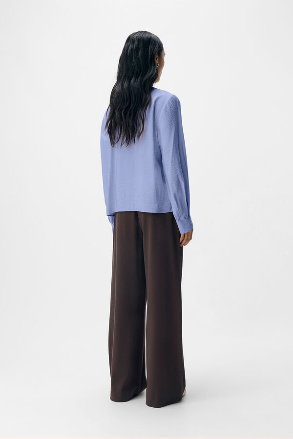 Object Blusa lazo viscosa Azul