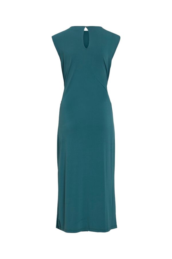 Vila Vestido midi con aplique Azul
