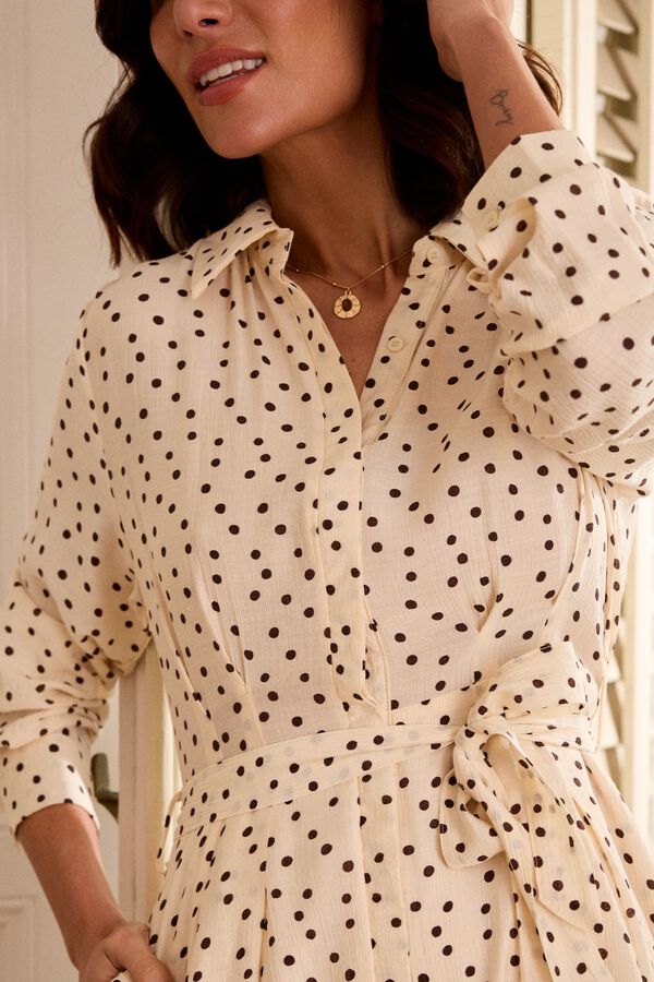 Pol&iacute;n Et Moi Vestido largo Maya Marfil