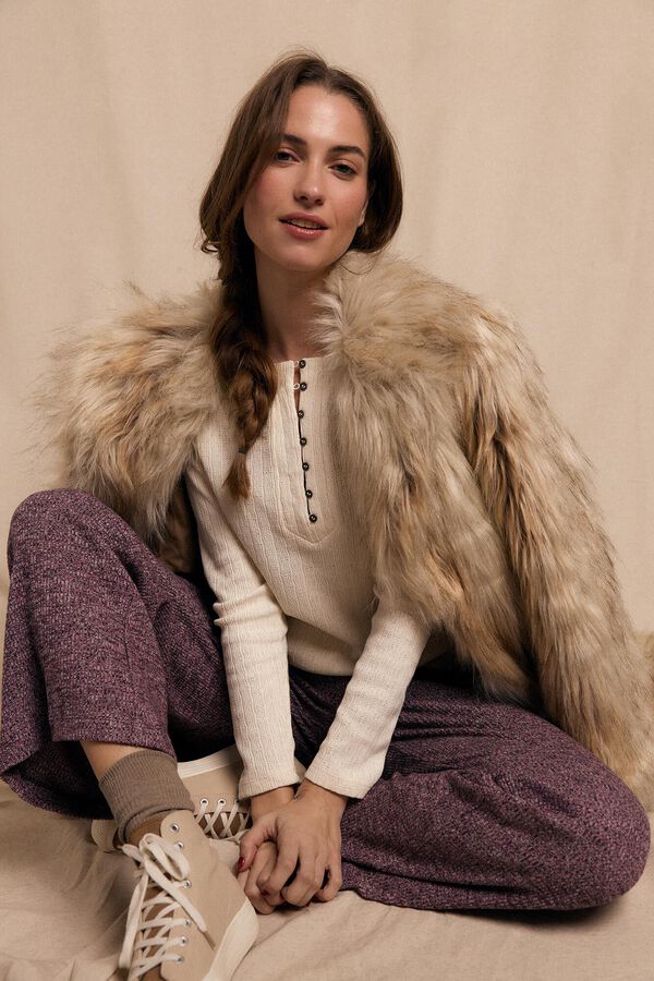 Slowlove Top panadero estructura Marfil