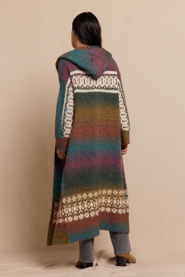 Slowlove Chaqueta larga jacquard Multicolor