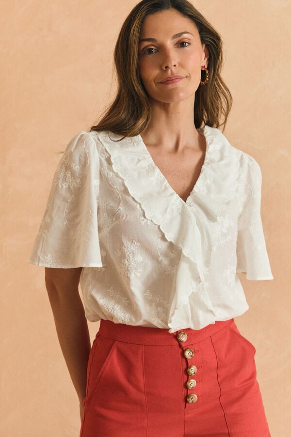 Pol&iacute;n Et Moi Blusa volante Pati Blanco