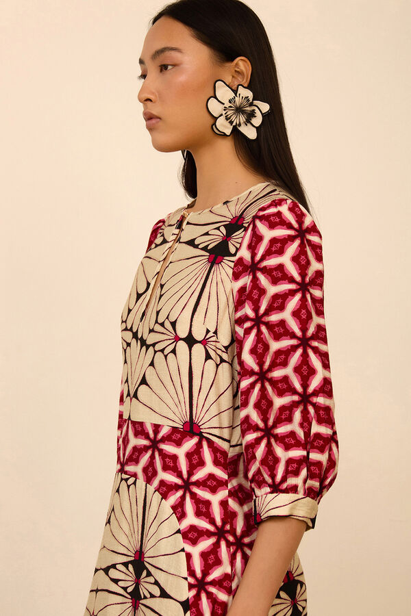 Meisie Vestido largo estampado Estampado blanco