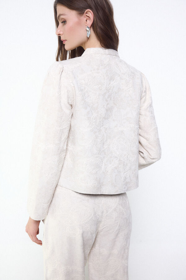 Slowlove Chaqueta bordada Marfil