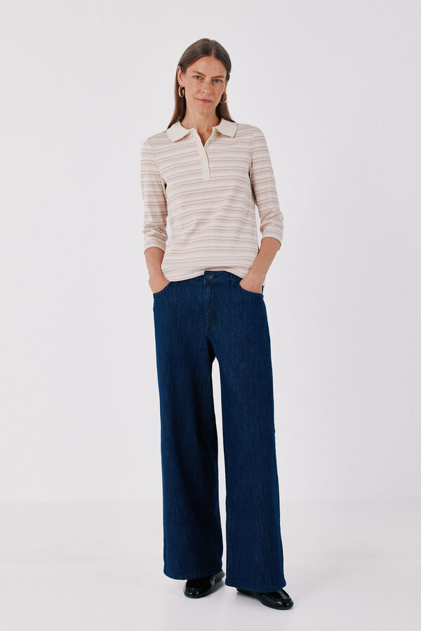 Cortefiel Jeans Wide Leg Azul