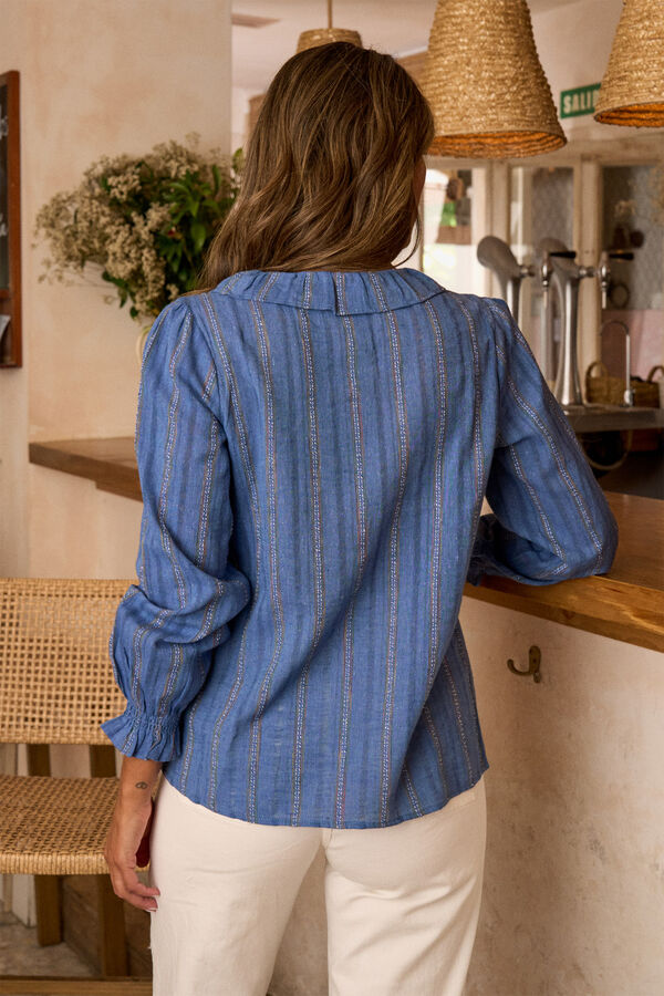 Pol&iacute;n Et Moi Camisa estampada Luci Azul