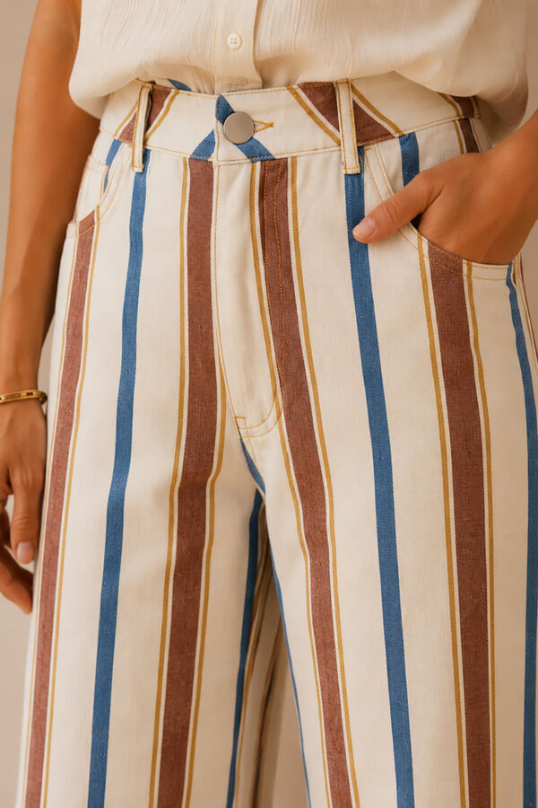 Vila Pantal&oacute;n wide leg multicolor Multicolor