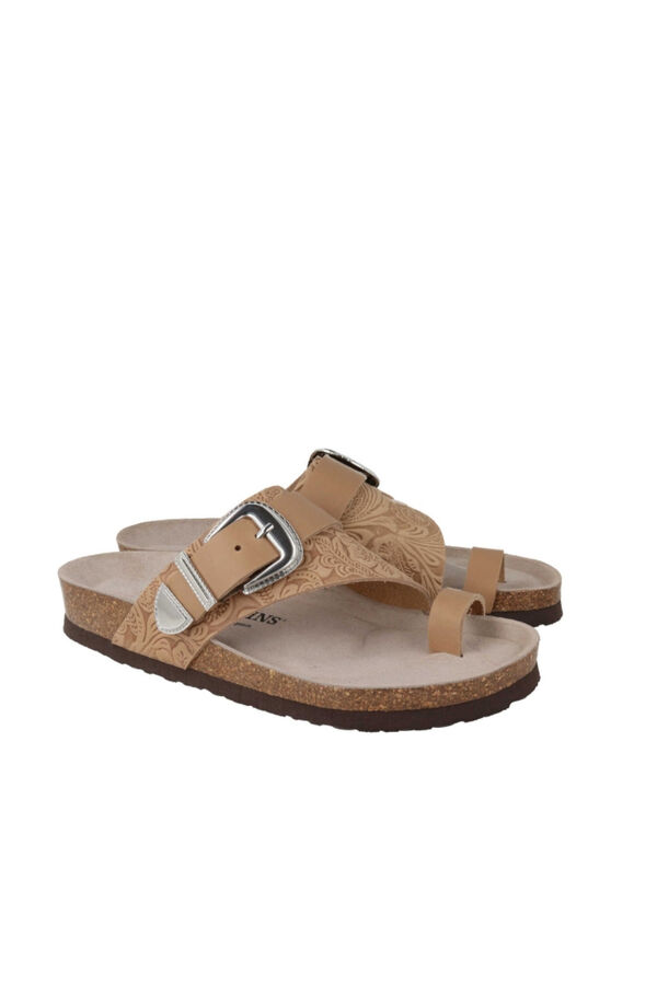 Genuins Sandalia de piel Beige