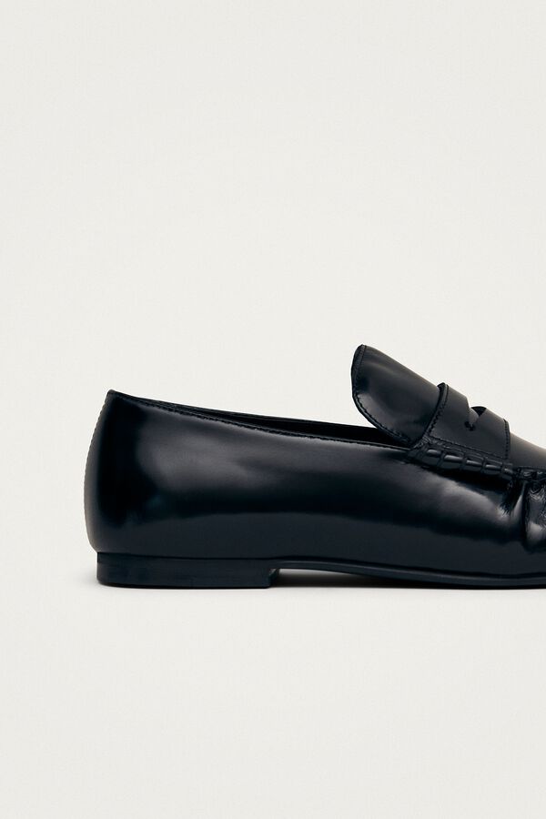 Alohas Mocasines de cuero Aven Negro