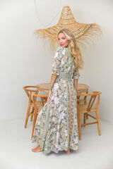 Jaase Vestido largo Indiana Kaki