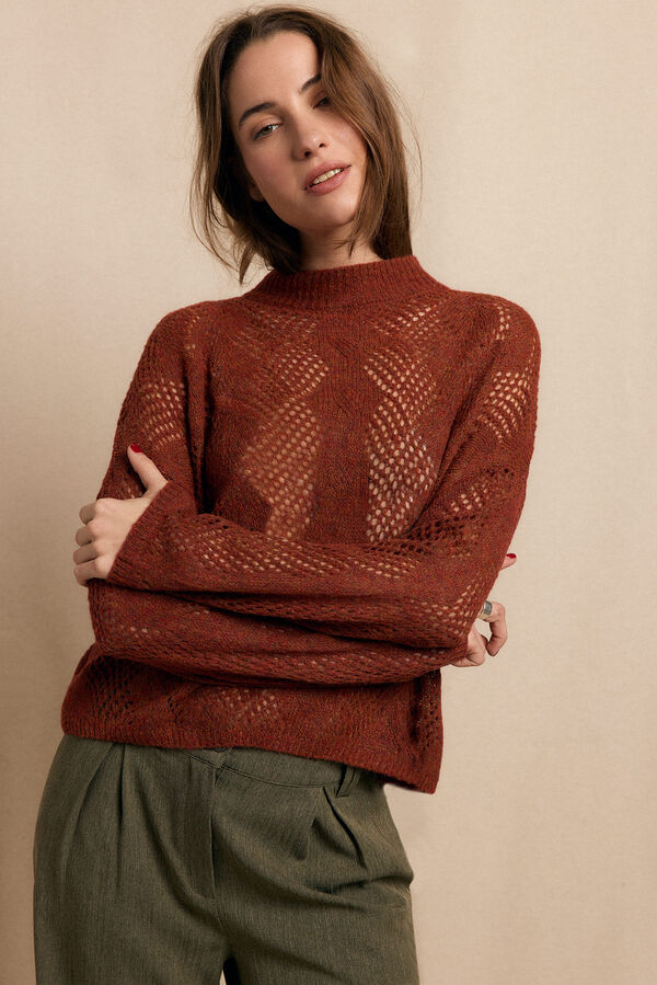 Slowlove Jersey calado perkins Naranja