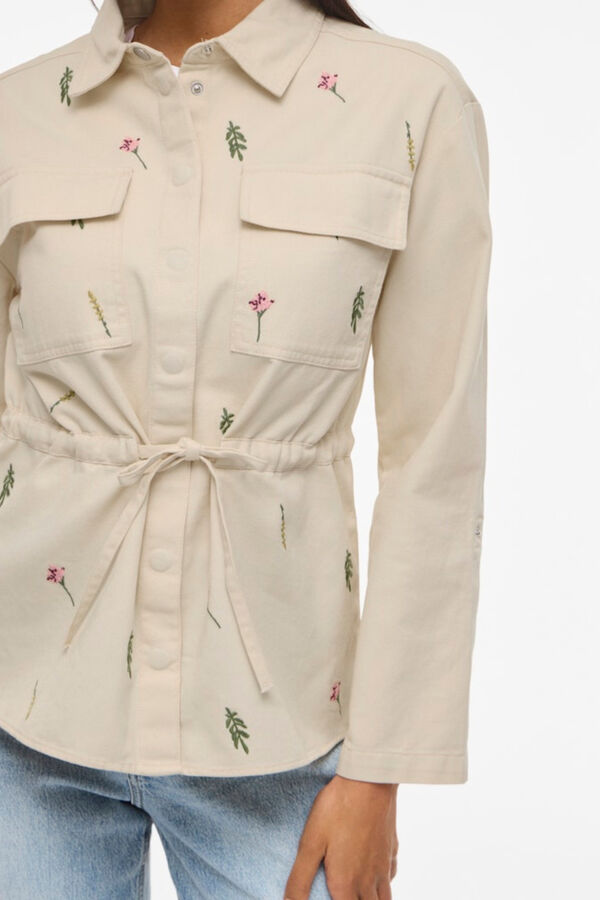 Vila Chaqueta sahariana de mujer de algod&oacute;n org&aacute;nico Beige