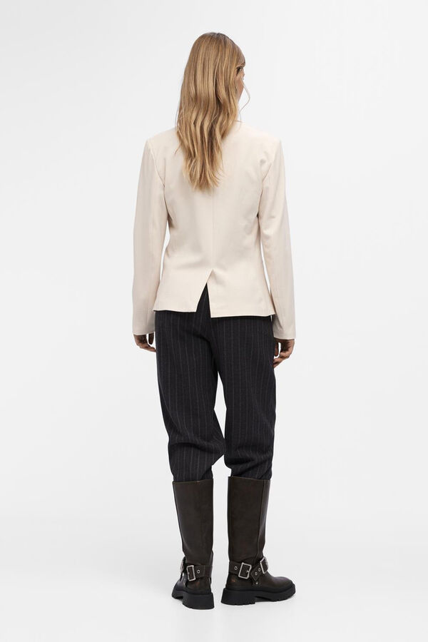 Object Blazer entallada manga larga Gris