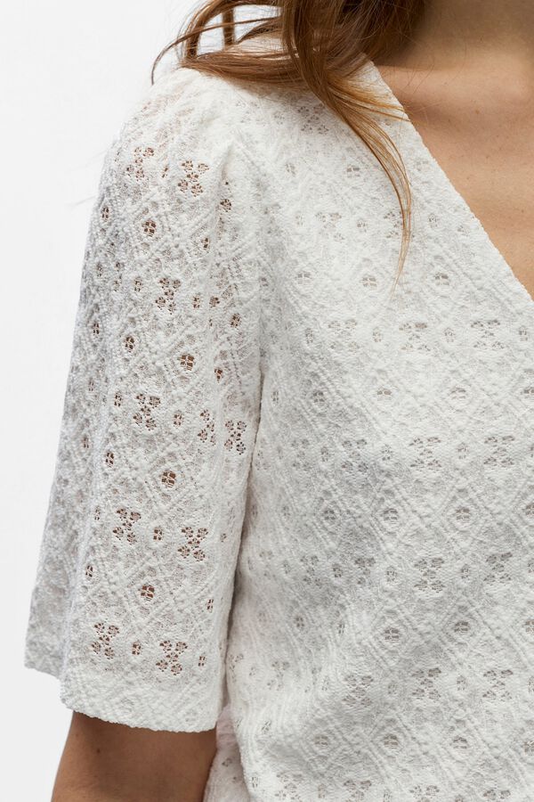 Object Top estructura manga corta Blanco