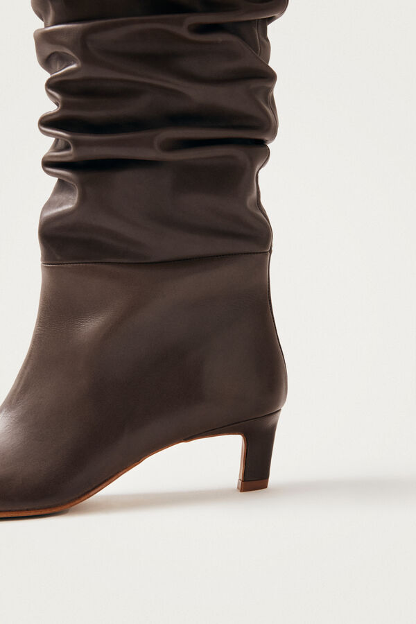 Alohas Botas de cuero Kalila Marr&oacute;n