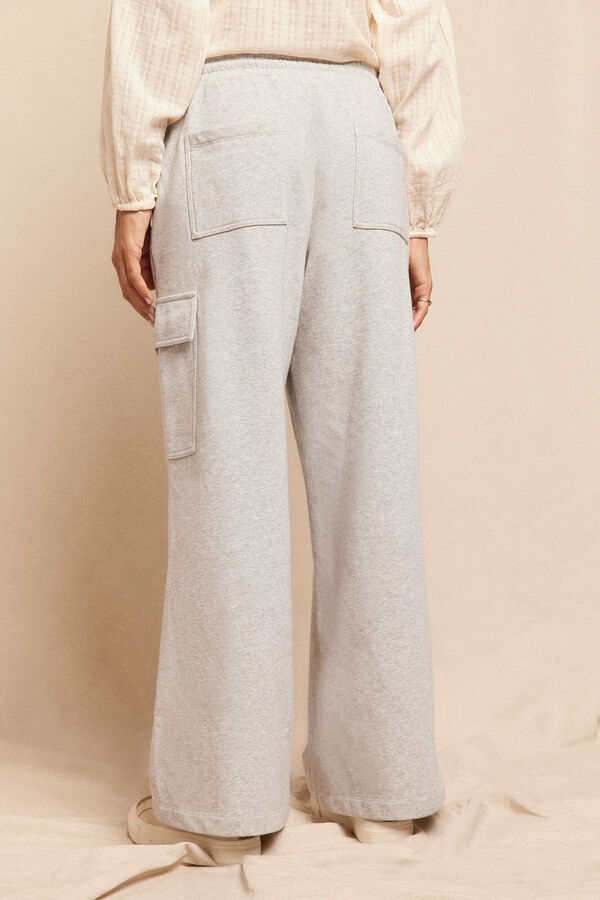 Slowlove Pantalón de chandal cargo Gris