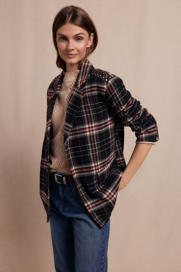 Slowlove Americana cuadros con tachas Multicolor