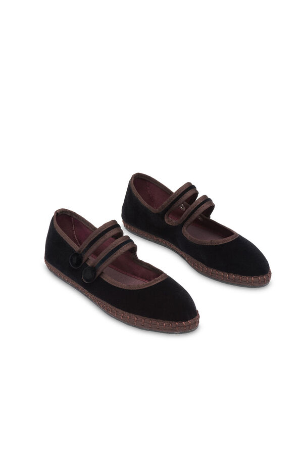 Flabelus Merceditas de terciopelo Negro