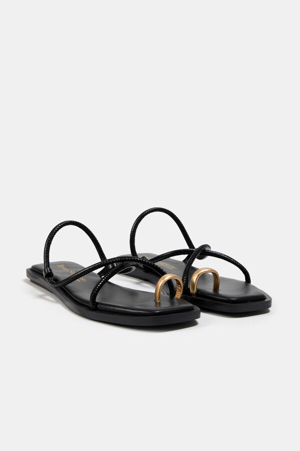 Bryan Stepwise Sandalia con tiras Negro