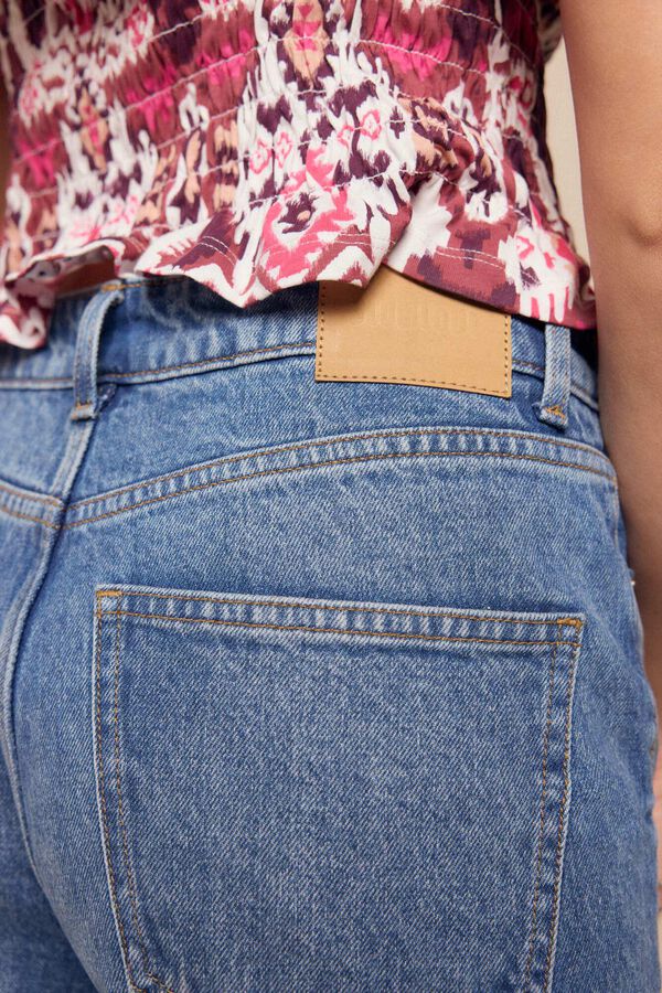 Slowlove Jeans wide buttons Azul