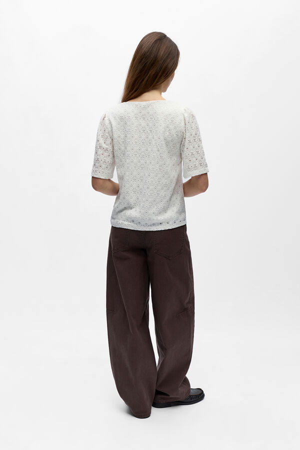 Object Top estructura manga corta Blanco