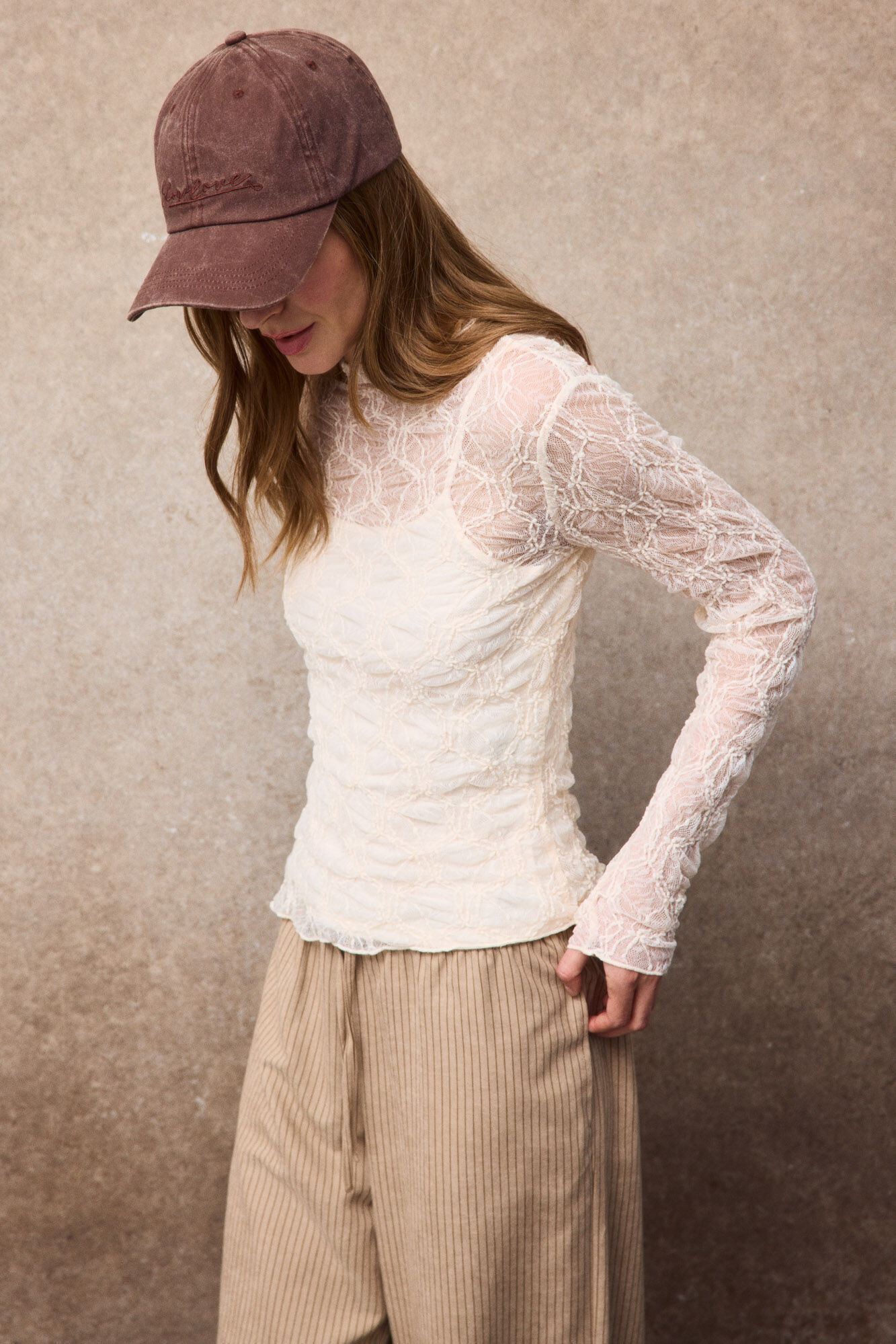 Slowlove Top encaje