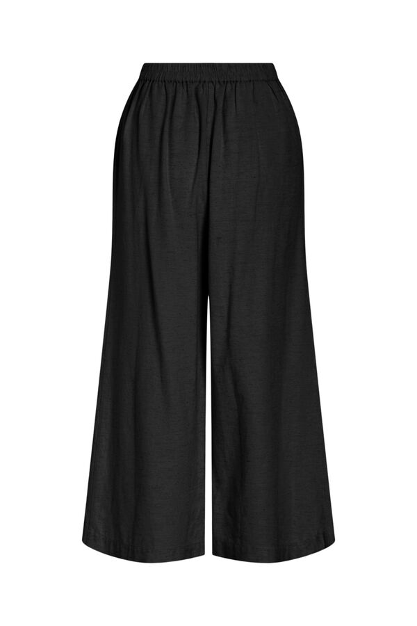 Vila Pantal&oacute;n de mujer culotte de lino Negro