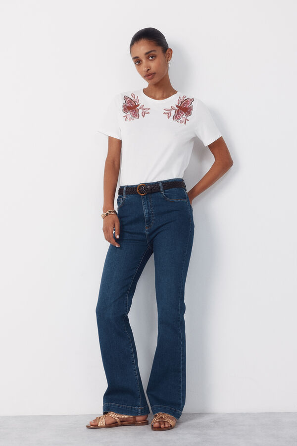 Cortefiel Jeans Bootcut Azul